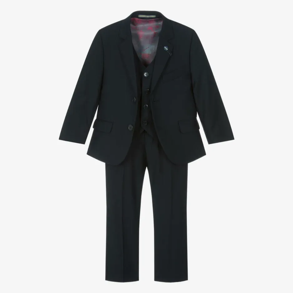 House of Cavani Boys Navy Blue Suit Online