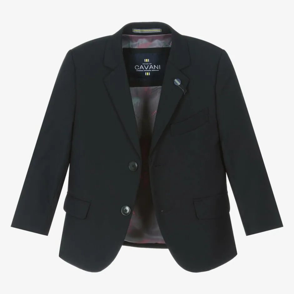 House of Cavani Boys Navy Blue Suit Online