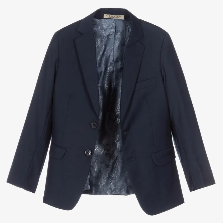 Romano Boys Navy Blue Suit Online