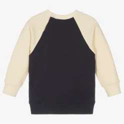 Gucci Boys Navy Blue Web Sweatshirt Sale