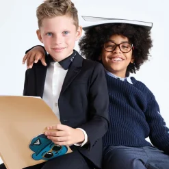 Emporio Armani Boys Navy Blue Wool Single-Breasted Suit Best