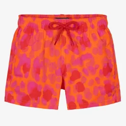 Vilebrequin Boys Orange & Pink Abstract Swim Shorts Best