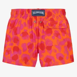 Vilebrequin Boys Orange & Pink Abstract Swim Shorts Best