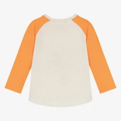 Hatley Boys Orange Cotton Dinosaur Top