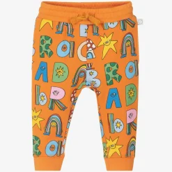 Stella McCartney Kids Boys Orange Cotton Magic Logo Joggers Hot