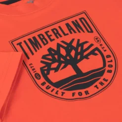 Timberland Boys Orange Organic Cotton T-Shirt Sale