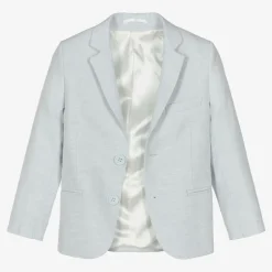 Caramelo Kids Boys Pale Blue Cotton Shorts Suit Discount