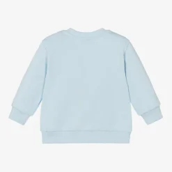 Dolce amp; Gabbana Boys Pale Blue Cotton Sweatshirt Clearance