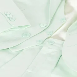 Caramelo Kids Boys Pale Green Linen & Cotton Shorts Suit New