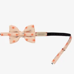 Gucci Boys Pale Pink GG Bow Tie (11cm) Clearance