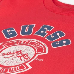 Guess Boys Red & Blue Cotton Tracksuit Clearance