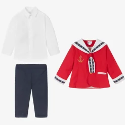 Andreeatex Boys Red & Blue Sailor Suit Best