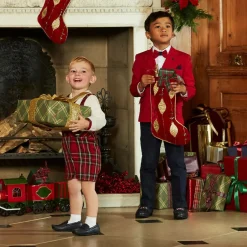 Beau KiD Boys Red & Blue Suit