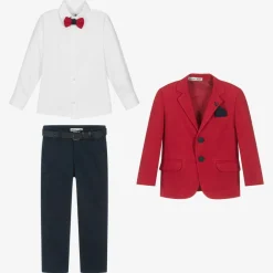 Beau KiD Boys Red & Blue Suit