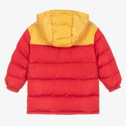 Gucci Boys Red & Yellow Hooded Puffer Coat Best