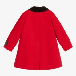 Gucci Boys Red Corduroy Coat Hot