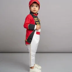 Andreeatex Boys Red Cotton & Satin Suit Best