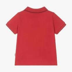 BOSS Boys Red Cotton Polo Shirt Online