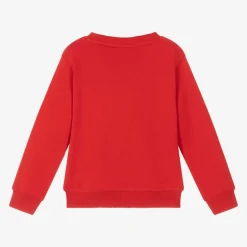 HUGO Boys Red Cotton Sweatshirt New