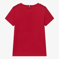 Tommy Hilfiger Boys Red Cotton T-Shirt