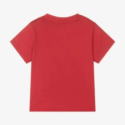 BOSS Boys Red Cotton T-Shirt Hot