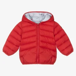 Mayoral Boys Red Hooded Puffer Jacket Hot