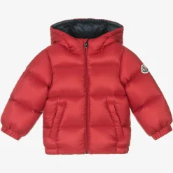 Moncler Enfant Boys Red New Macaire Down Padded Jacket Outlet