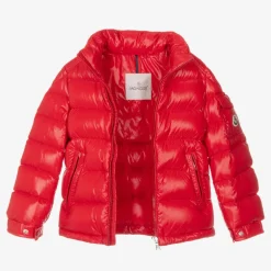 Moncler Enfant Boys Red New Maya Down Puffer Jacket Clearance