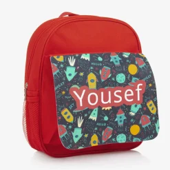 Treat Republic Boys Red Personalised Rocket Backpack (30cm)