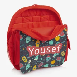 Treat Republic Boys Red Personalised Rocket Backpack (30cm)