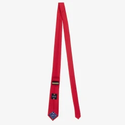 House of Cavani Boys Red Satin Tie Set Hot