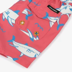 Rock Your Baby Boys Red Sharks Swim Shorts Sale