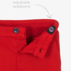 Mayoral Boys Red Slim Fit Chino Trousers Hot