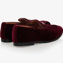 Romano Boys Red Velvet Loafers Best