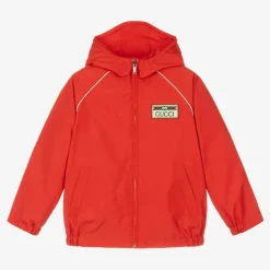 Gucci Boys Red Web Windbreaker Jacket Hot