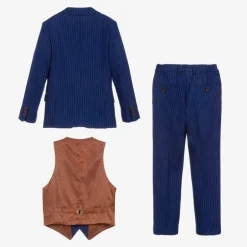 Romano Boys Royal Blue Pinstripe Suit Hot