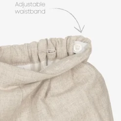 Kidiwi Boys White & Beige Cotton Buster Suit Hot