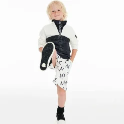 Moncler Enfant Boys White & Blue Logo Shorts Hot