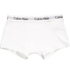 Calvin Klein Boys White & Grey Cotton Boxer Briefs (Pack of 2) Hot