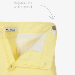 Beau KiD Boys White & Yellow Shorts Set