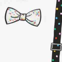 Stella McCartney Kids Boys White Braces Print Cotton T-Shirt Clearance