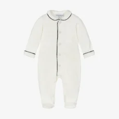 Emporio Armani Boys White Cotton Babygrow New