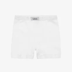 Babidu Boys White Cotton Boxer Shorts Clearance