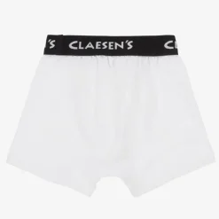 Claesens Boys White Cotton Boxers (2 Pack) Best