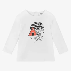Carrément Beau Boys White Cotton Disney Top Online