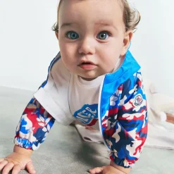 Moncler Enfant Boys White Cotton Logo T-Shirt Discount