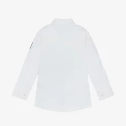 AIGNER Boys White Cotton Shirt Discount