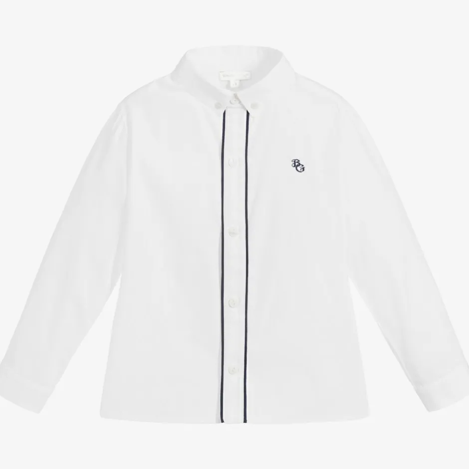 Beatrice amp; George Boys White Cotton Shirt Discount