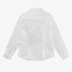 Emporio Armani Boys White Cotton Shirt Hot
