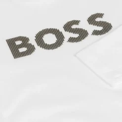 BOSS Boys White Cotton Top Discount
